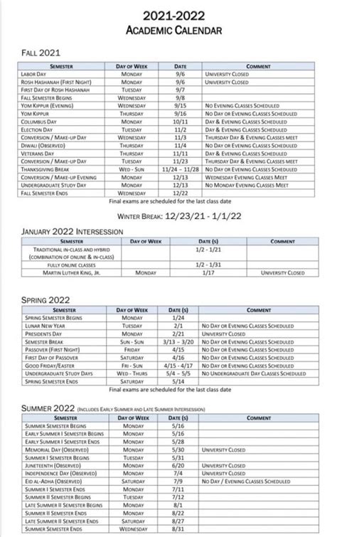 ccny academic calendar|academic calender 2022 ccny.